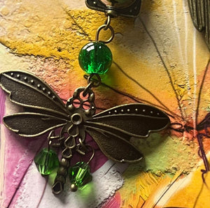 "Dragonfly Garden" Book Hook Metal Bookmark